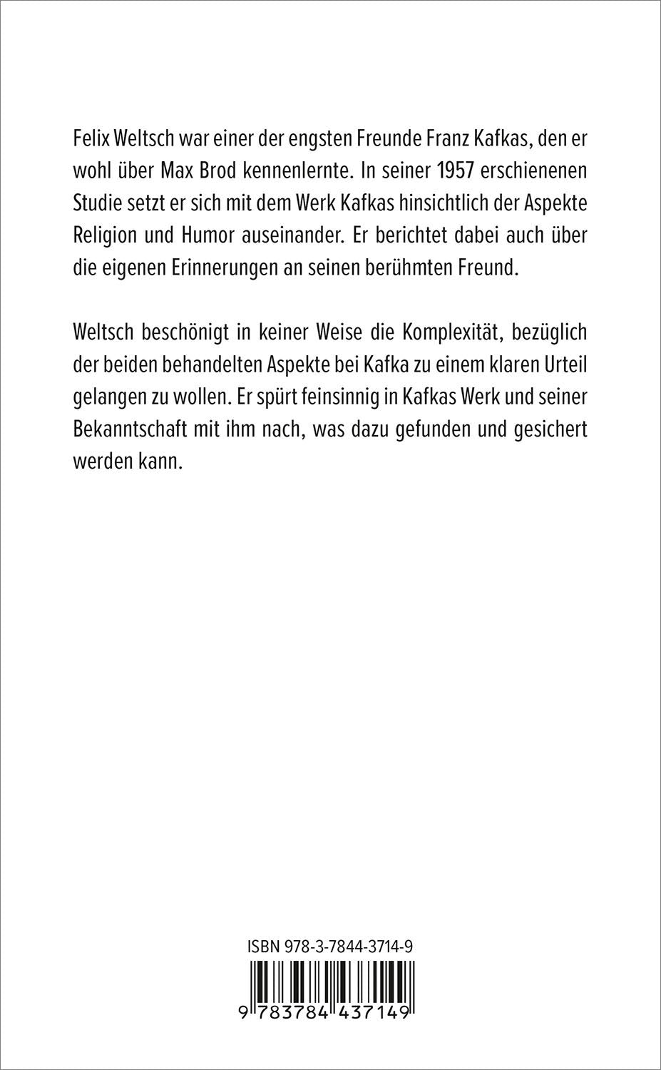 Religion und Humor im Leben und Werk Franz Kafkas